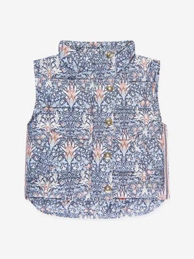 Shop Angel's Face Girls Tabatha Printed Gilet In Blue