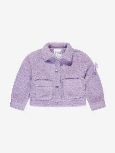 Shop Angel's Face Girls Whistler Fleece Jacket In Purple