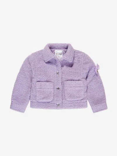 Angel's Face Girls Whistler Fleece Jacket In Purple