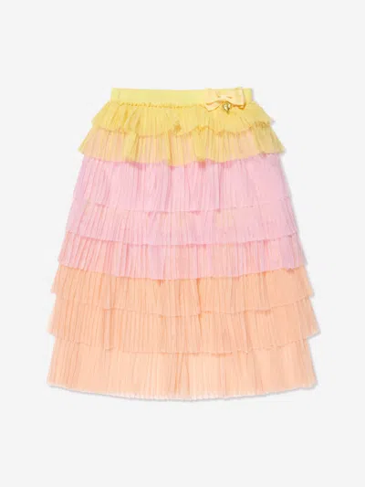 Shop Angel's Face Girls Tiered Pleated Pandora Skirt 2 - 3 Yrs Multicoloured