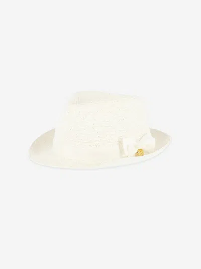 Shop Angel's Face Girls Frankie Straw Trilby Hat In White