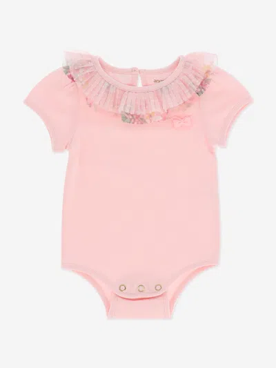 Shop Angel's Face Baby Girls Alexis Floral Bodysuit In Pink