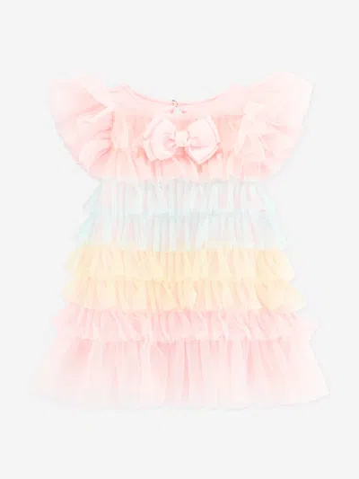 Shop Angel's Face Baby Girls Waterfall Dress In Pink
