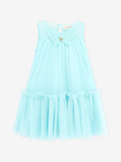Shop Angel's Face Girls Caria Sleeveless Butterfly Dress In Blue