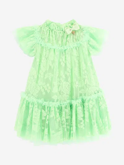 Shop Angel's Face Girls Vida Lace Dress In Green
