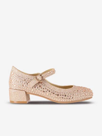 Shop Angel's Face Girls Lizzie Crystal Mary Jane Shoes In Pink