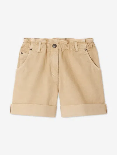 Shop Bonpoint Girls Cathy Shorts In Brown