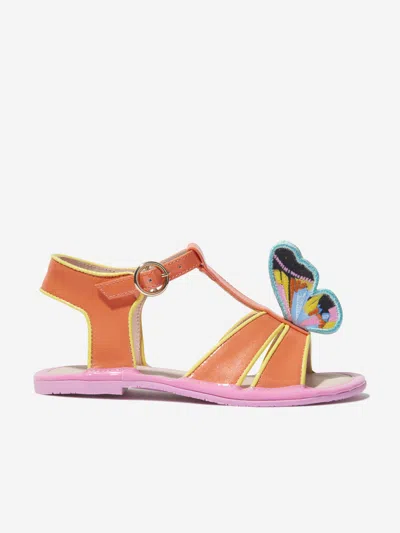Shop Sophia Webster Girls Celeste Sandals In Multicoloured