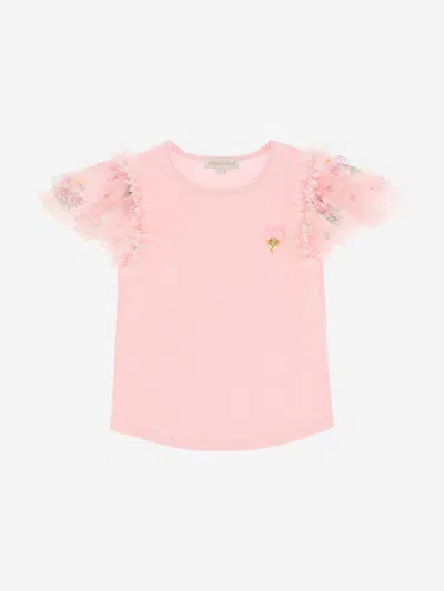 Shop Angel's Face Girls Larisa Floral Top In Pink