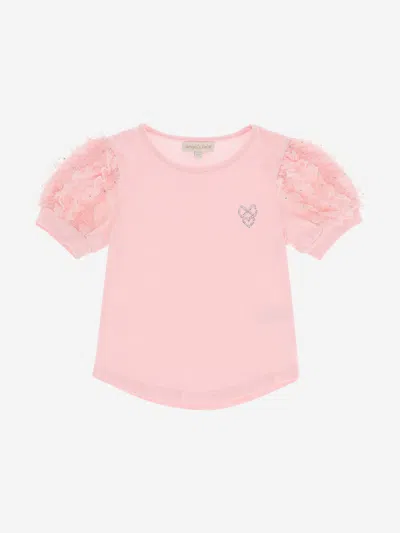 Shop Angel's Face Girls Nice Sparkle Top In Pink