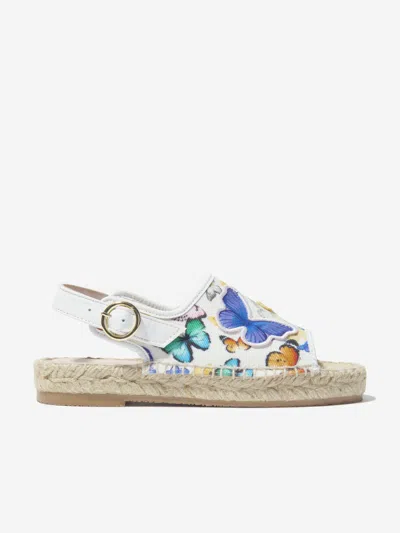 Sophia Webster Girls Riva Butterfly Espadrilles In Multicoloured