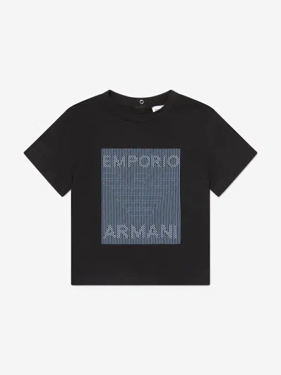 Shop Emporio Armani Baby Boys Printed T-shirt In Blue