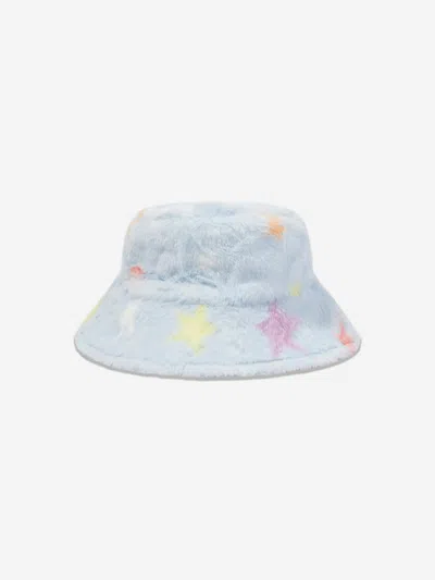 Shop Stella Mccartney Girls Bucket Hat In Blue