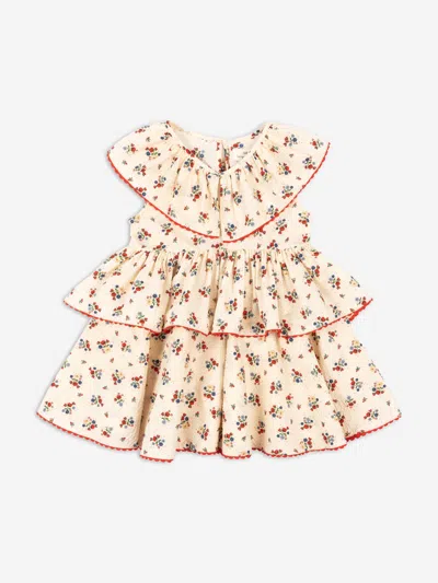 Shop Konges Slojd Baby Girls Bella Frill Dress In Multicoloured
