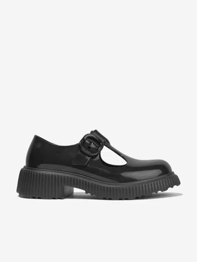 Shop Mini Melissa Girls Jackie T-bar Jelly Shoes In Black