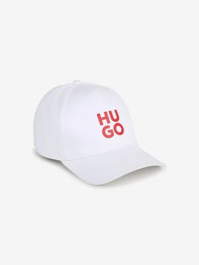 Shop Hugo Kids Logo Print Cap In White