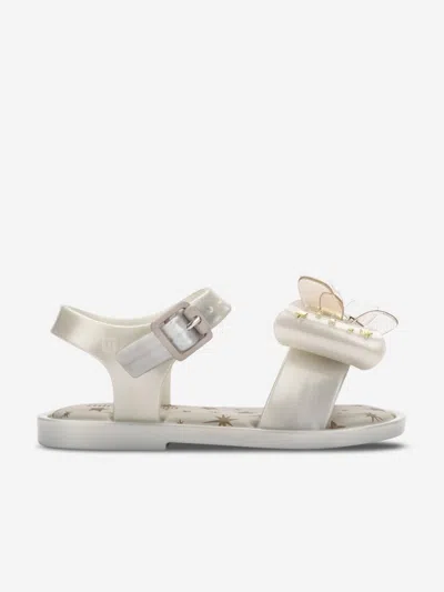 Shop Mini Melissa Girls Mar Star Sandals In White