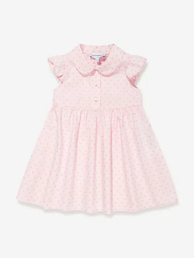 Shop Emporio Armani Baby Girls Logo Shirt Dress In Pink