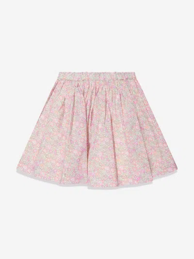 Shop Bonpoint Girls Suzon Floral Skirt In Multicoloured