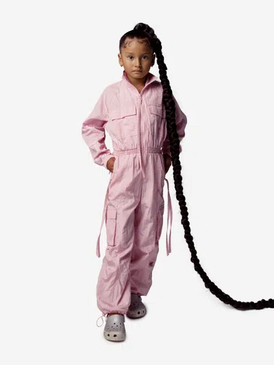Ay By Ayla Girls Nylon Jumpsuit In Pink