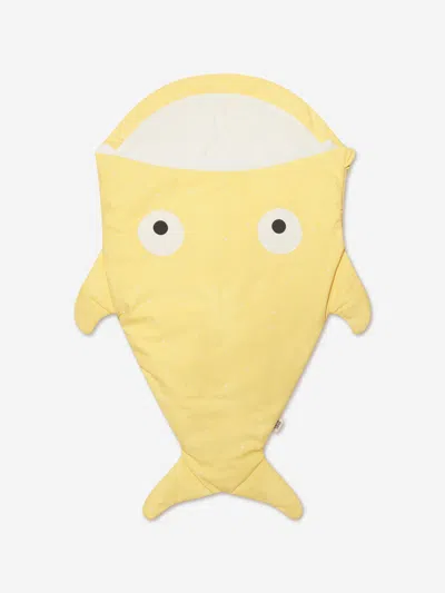 Shop Baby Bites Constellations Summer Shark Sleeping Bag In Yellow