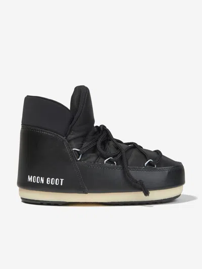 Moon Boot Logo-print Lace-up Ankle Boots In Black