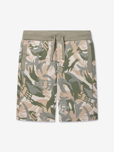 Shop Guess Boys Desert Print Shorts In Green