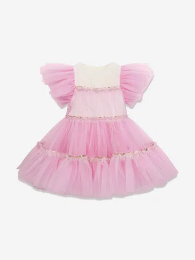 Shop Billieblush Girls Tulle Dress In Pink