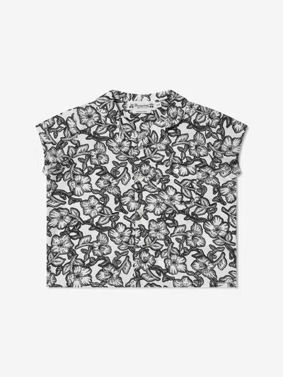Shop Bonpoint Baby Girls Floral Gerald Shirt In Black