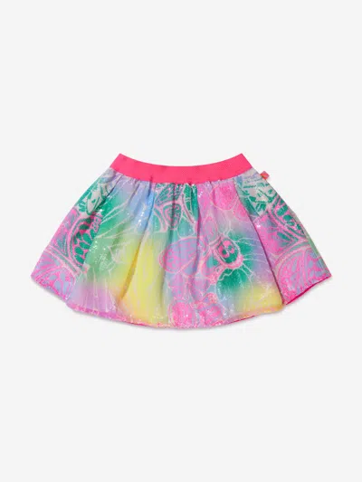 Shop Billieblush Girls Sequin Butterfly Skirt In Multicoloured