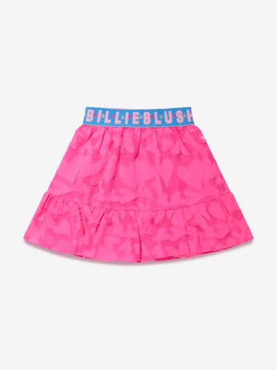 Shop Billieblush Girls Heart Print Skirt In Pink