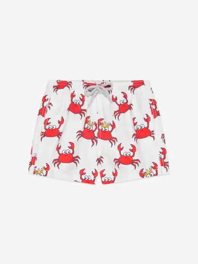 Shop Mc2 Saint Barth Boys Knig Crab Party Swim Shorts In Multicoloured