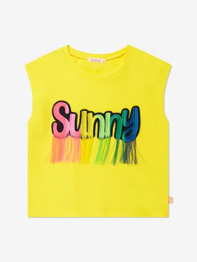 Shop Billieblush Girls Sunny T-shirt In Yellow