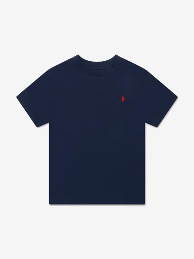 Shop Ralph Lauren Boys T-shirt Us S - Uk 6 - 7 Yrs Blue