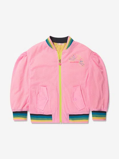 Shop Billieblush Girls Bomber Jacket In Pink