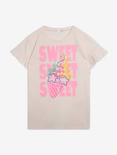 Shop Billieblush Girls T-shirt Dress In Pink
