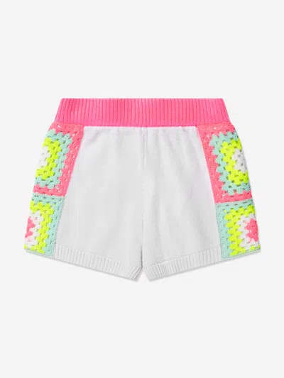 Shop Billieblush Girls Knitted Shorts In White