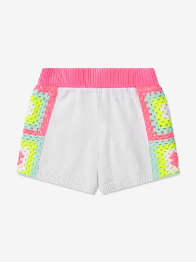 Billieblush Knitted Cotton Shorts In White