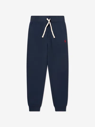 Shop Ralph Lauren Boys Logo Joggers 8 - 10 Yrs Blue