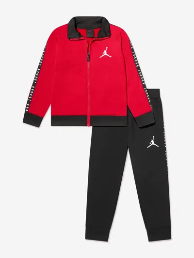 Shop Jordan Boys Air Tricot Tracksuit In Red