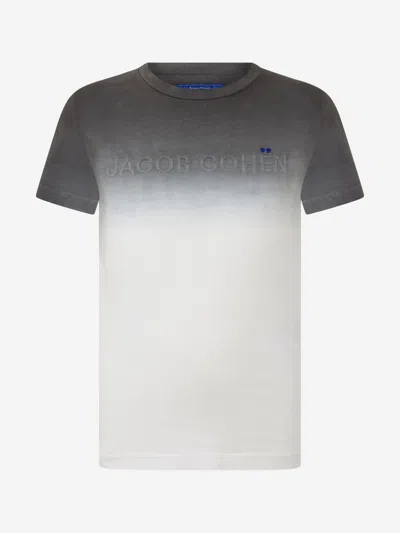 Shop Jacob Cohen Boys Cotton Logo T-shirt 8 Yrs White