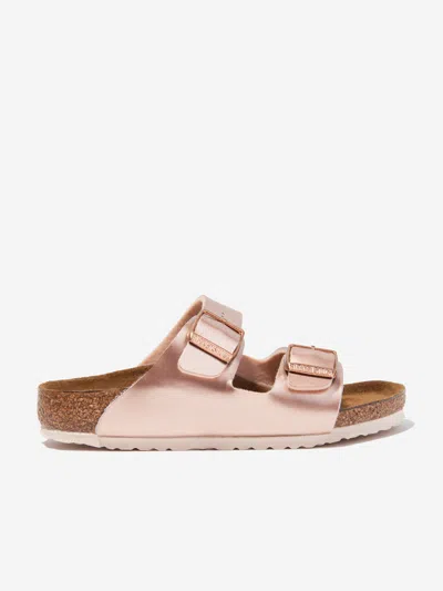 Birkenstock Girls' Electric Arizona Slide Sandals - Toddler, Little Kid In Gold
