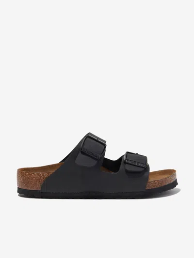 Birkenstock Arizona Faux Leather Sandals In Black