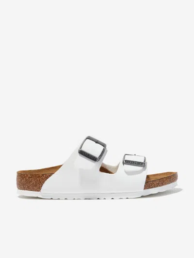 Birkenstock Round Toe Sandals In White