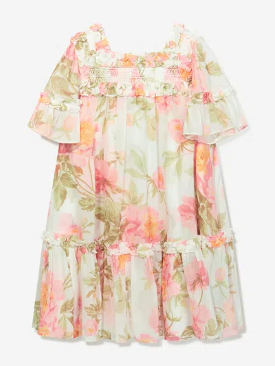 Needle & Thread Girls Peony Promise Chiffon Dress In Multicoloured