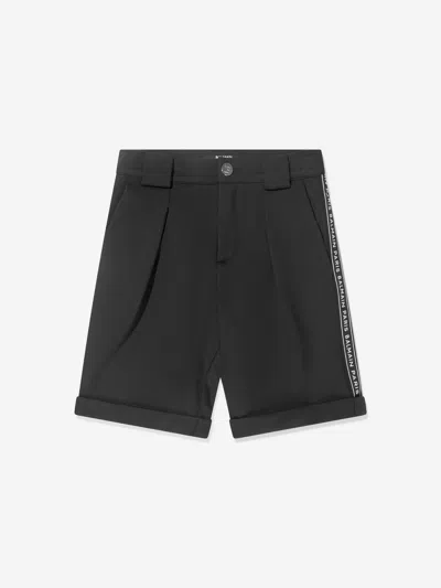 Shop Balmain Boys Suit Shorts In Black