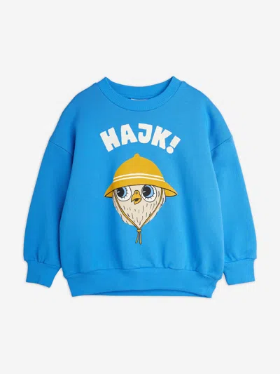 Shop Mini Rodini Kids Hike Sweatshirt In Blue