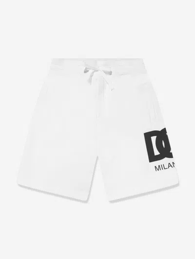 Shop Dolce & Gabbana Boys Milano Bermuda Shorts In White