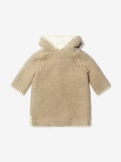 Shop Bonpoint Baby Taim Hooded Jumper Size 6 Mths In Brown