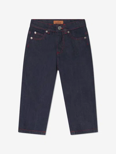 Shop Missoni Boys Branded Trousers In Blue